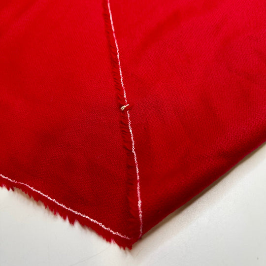 Orchard Date - Wool Woven - Red - 2M Bundle - True Deadstock fabric Fabric by private - Sustainable Textile | FABCYCLE