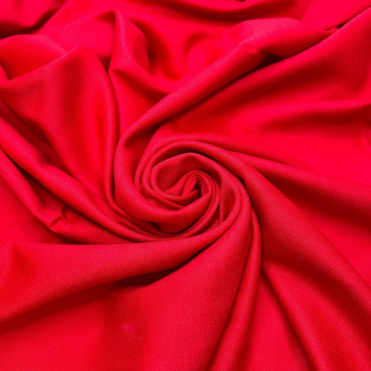 Orchard Date - Wool Woven - Red - 2M Bundle - True Deadstock fabric Fabric by private - Sustainable Textile | FABCYCLE