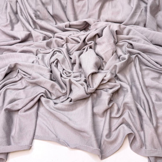 Orchid - Jersey Wool Blend Knit - Light Grey - 1.25M Bundle - True Deadstock fabric Fabric by private - Sustainable Textile | FABCYCLE
