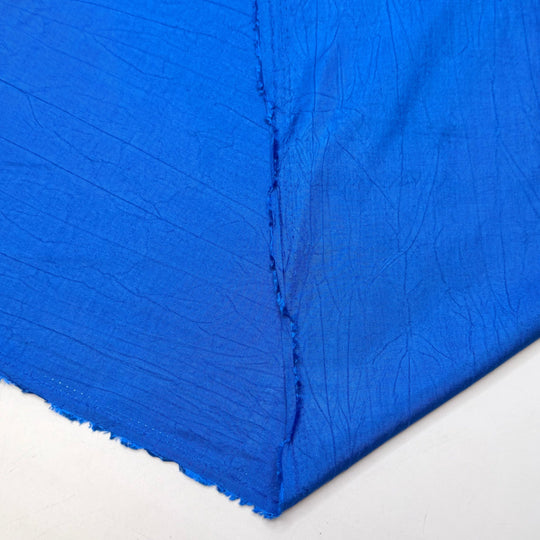 Order Another Round - Crinkle Poly Woven - Blue - 2.3M Bundle - True Deadstock fabric Fabric by private - Sustainable Textile | FABCYCLE