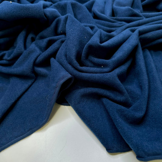 Out To Sea - Polyester Blend Knit - Dark Blue - 1M Bundle - True Deadstock fabric Fabric by private - Sustainable Textile | FABCYCLE