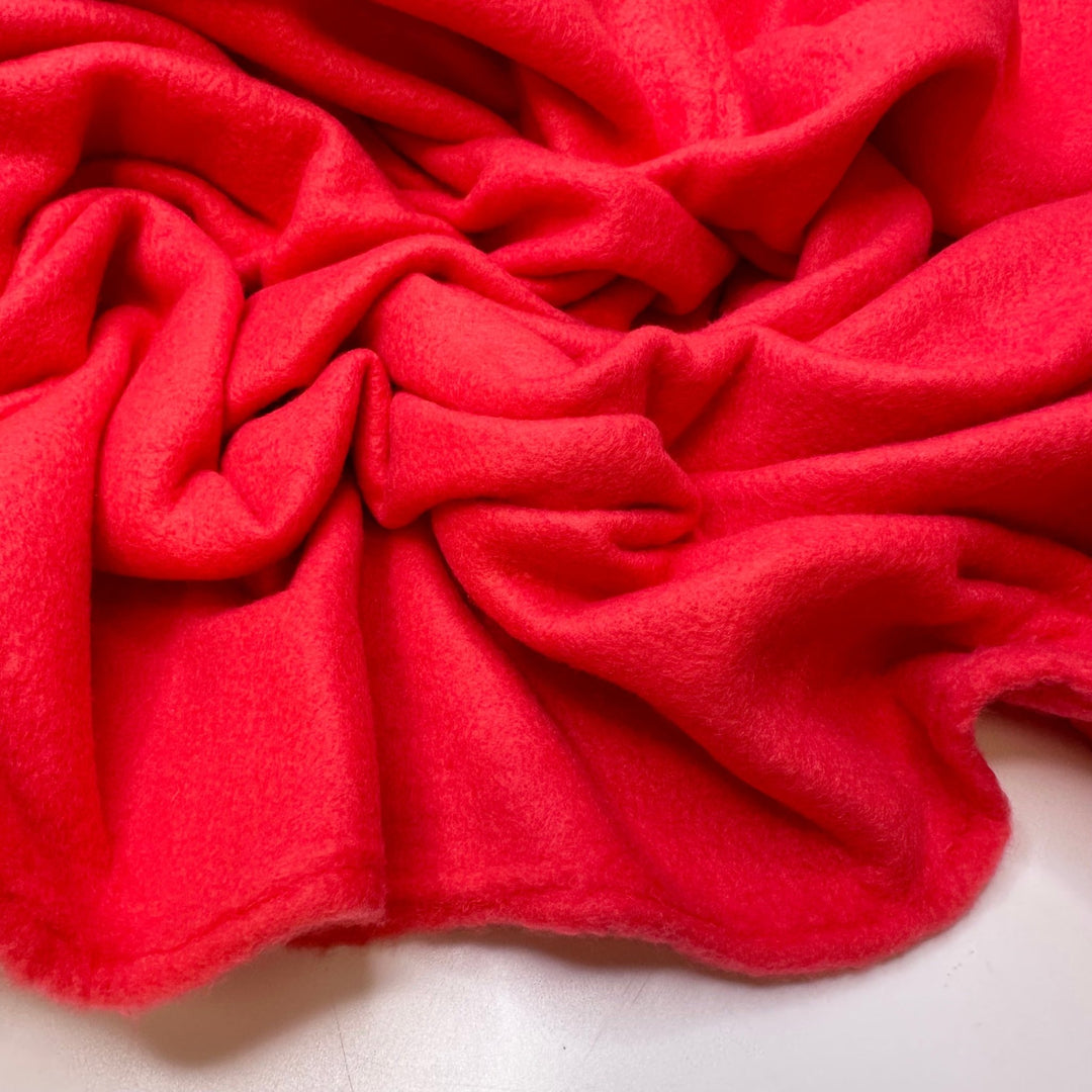 Outdoor First Aid Training - Fleece Polyester Blend Knit - Dark Pink - 3M Bundle - True Deadstock fabric Fabric by private - Sustainable Textile | FABCYCLE