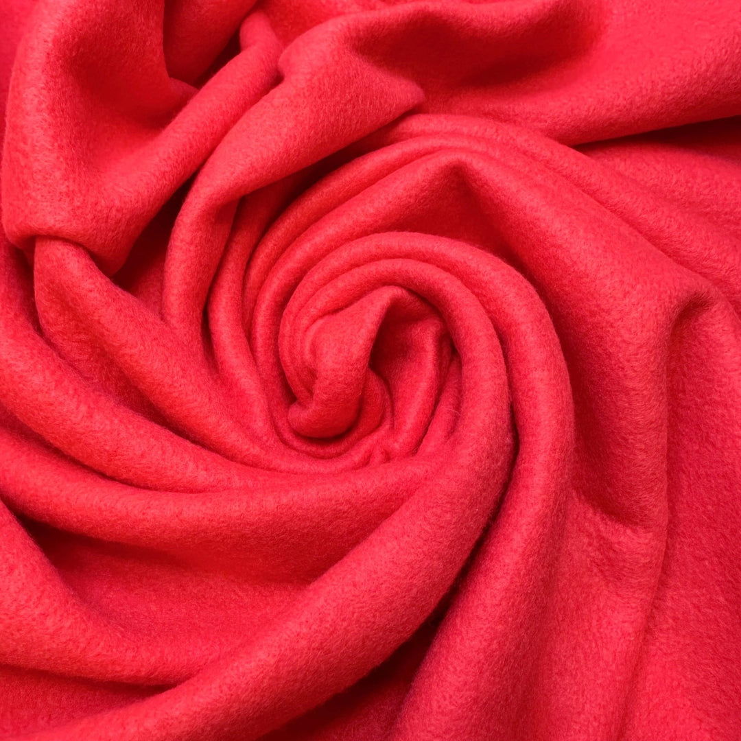 Outdoor First Aid Training - Fleece Polyester Blend Knit - Dark Pink - 3M Bundle - True Deadstock fabric Fabric by private - Sustainable Textile | FABCYCLE