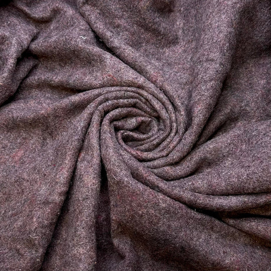 Outside Work - Felt Poly Woven - Pinkish Grey - 1M Bundle - True Deadstock fabric Fabric by private - Sustainable Textile | FABCYCLE