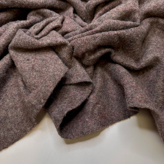 Outside Work - Felt Poly Woven - Pinkish Grey - 1M Bundle - True Deadstock fabric Fabric by private - Sustainable Textile | FABCYCLE