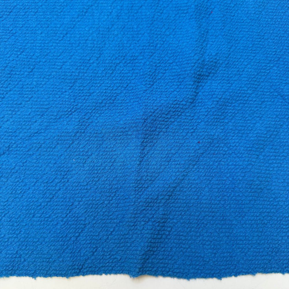 Outstretched Arms - Vintage Rib Knit Poly Knit - Blue - 1.3M Bundle - True Deadstock fabric Fabric by private - Sustainable Textile | FABCYCLE