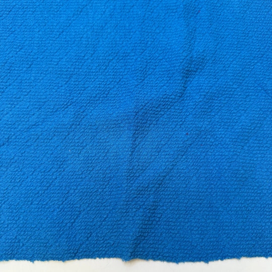 Outstretched Arms - Vintage Rib Knit Poly Knit - Blue - 1.3M Bundle - True Deadstock fabric Fabric by private - Sustainable Textile | FABCYCLE