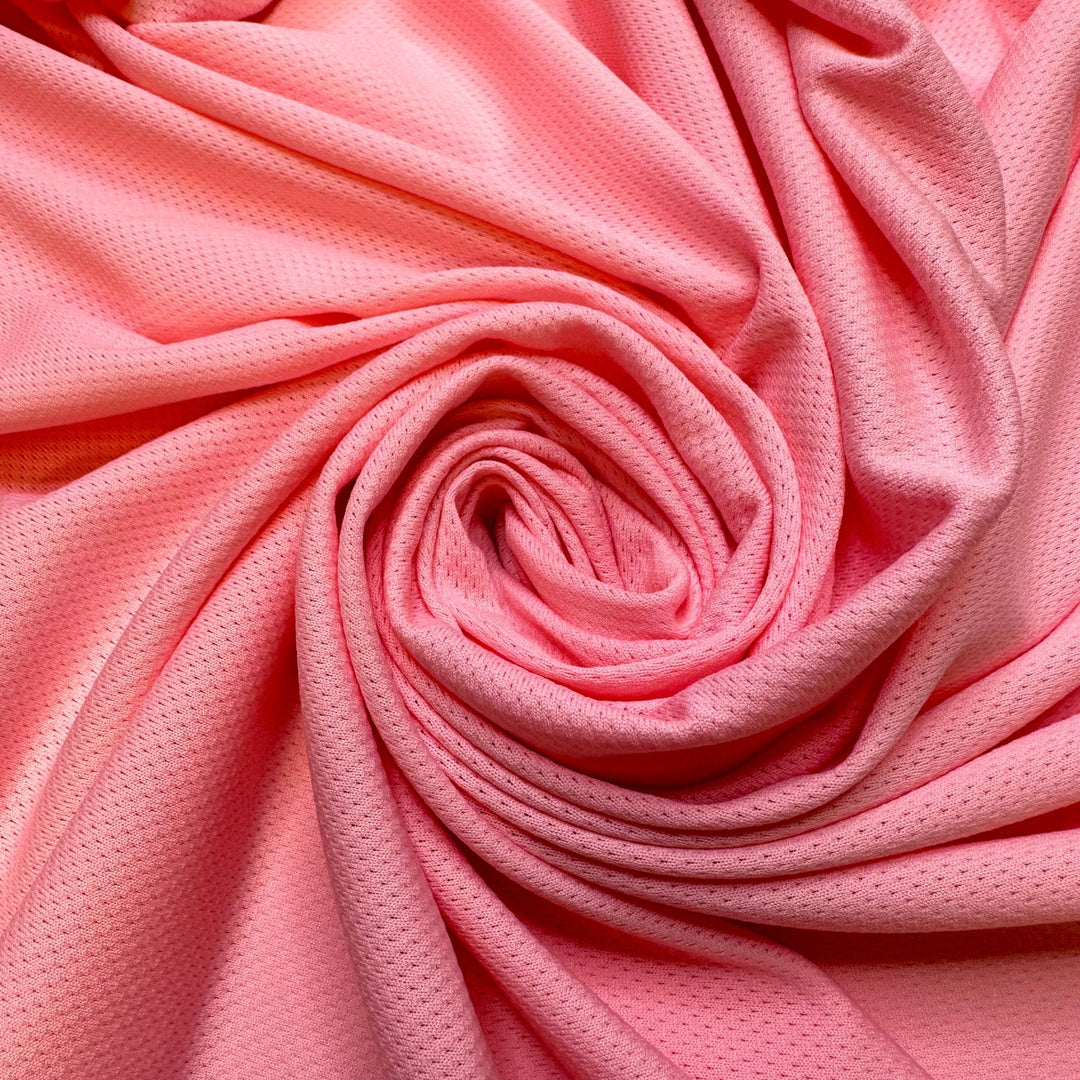 Outta The Ball Park - Sport Mesh Poly Knit - Pink - Bundles - True Deadstock fabric Fabric by private - Sustainable Textile | FABCYCLE