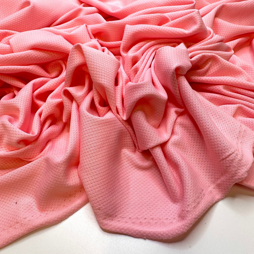 Outta The Ball Park - Sport Mesh Poly Knit - Pink - Bundles - True Deadstock fabric Fabric by private - Sustainable Textile | FABCYCLE