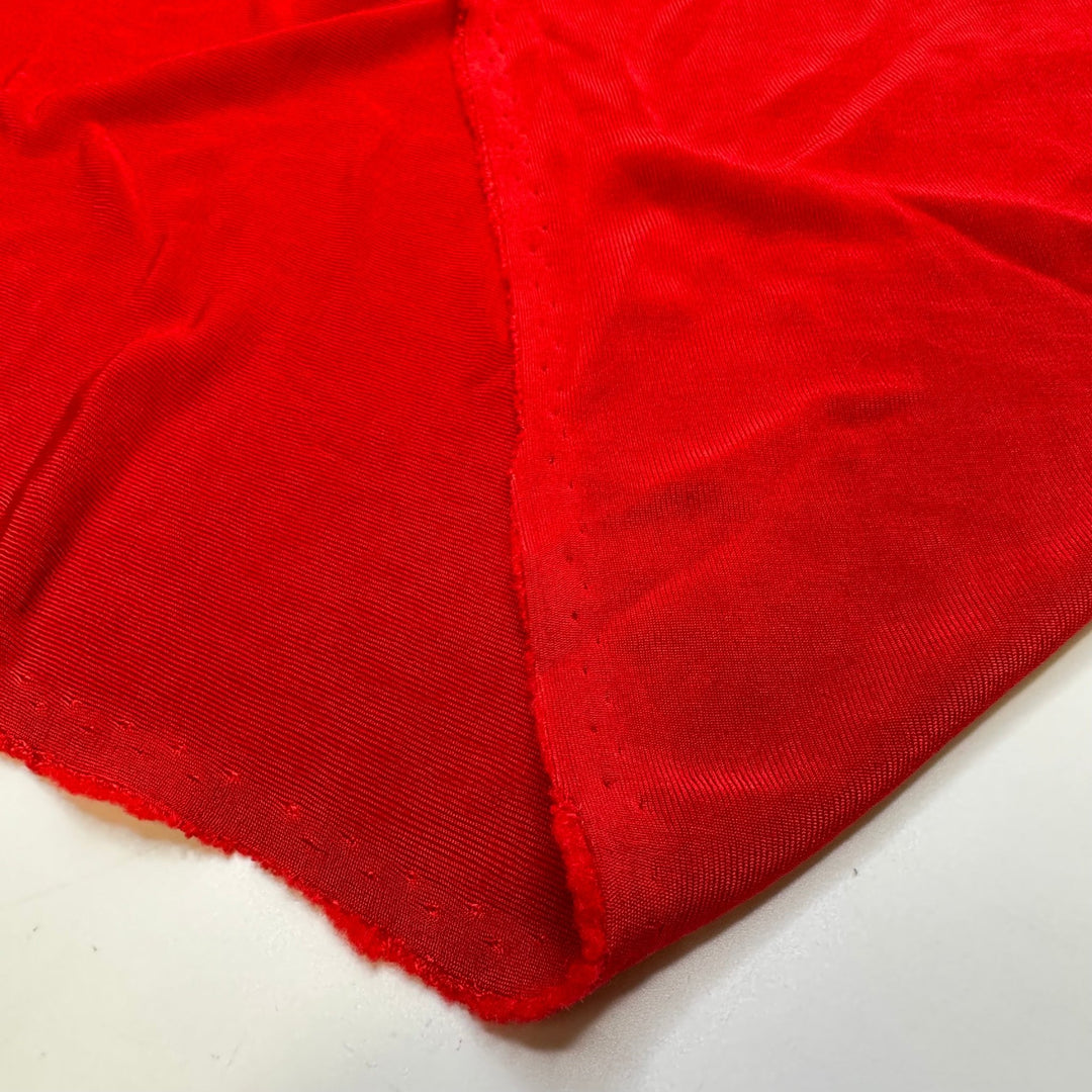 Over Indulging On Dessert - Polyester Blend Knit - Red - 3.2M Bundle - True Deadstock fabric Fabric by private - Sustainable Textile | FABCYCLE