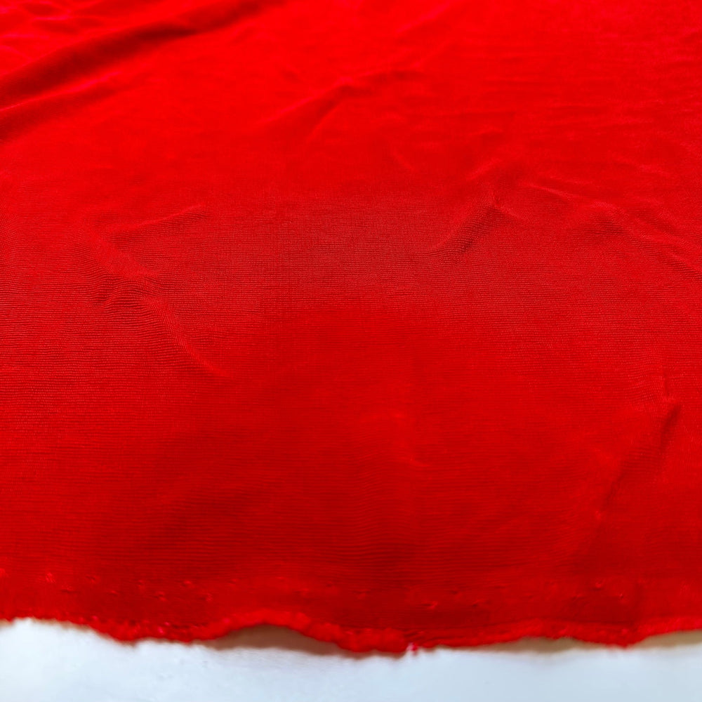 Over Indulging On Dessert - Polyester Blend Knit - Red - 3.2M Bundle - True Deadstock fabric Fabric by private - Sustainable Textile | FABCYCLE