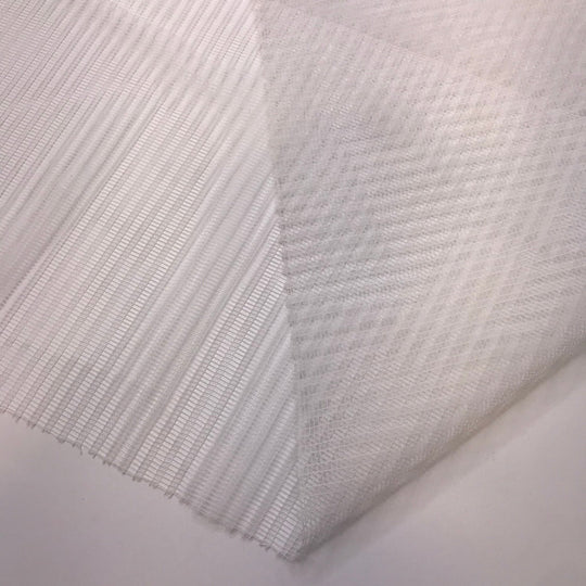 Overhead Projector - Poly Woven - White Stripes - 3.25M Bundle - True Deadstock fabric Fabric by private - Sustainable Textile | FABCYCLE