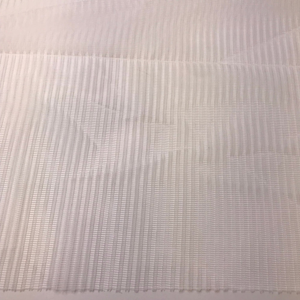 Overhead Projector - Poly Woven - White Stripes - 3.25M Bundle - True Deadstock fabric Fabric by private - Sustainable Textile | FABCYCLE