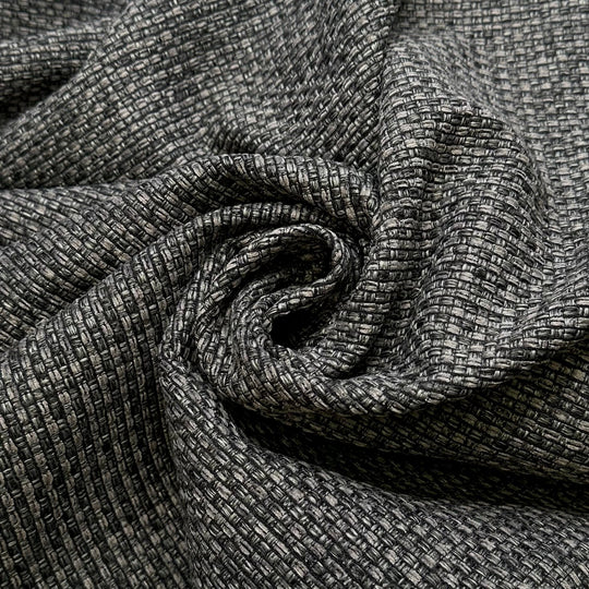Packing A Uhaul Perfectly - Polyester Blend Woven - Dark Grey - Bundles - True Deadstock fabric Fabric by private - Sustainable Textile | FABCYCLE