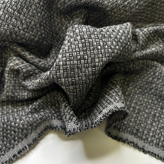 Packing A Uhaul Perfectly - Polyester Blend Woven - Dark Grey - Bundles - True Deadstock fabric Fabric by private - Sustainable Textile | FABCYCLE