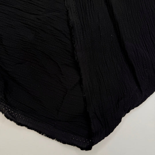 Packing The Picnic Basket - Embossed Linen/Poly Woven - Black - 3.5M Bundle - True Deadstock fabric Fabric by private - Sustainable Textile | FABCYCLE