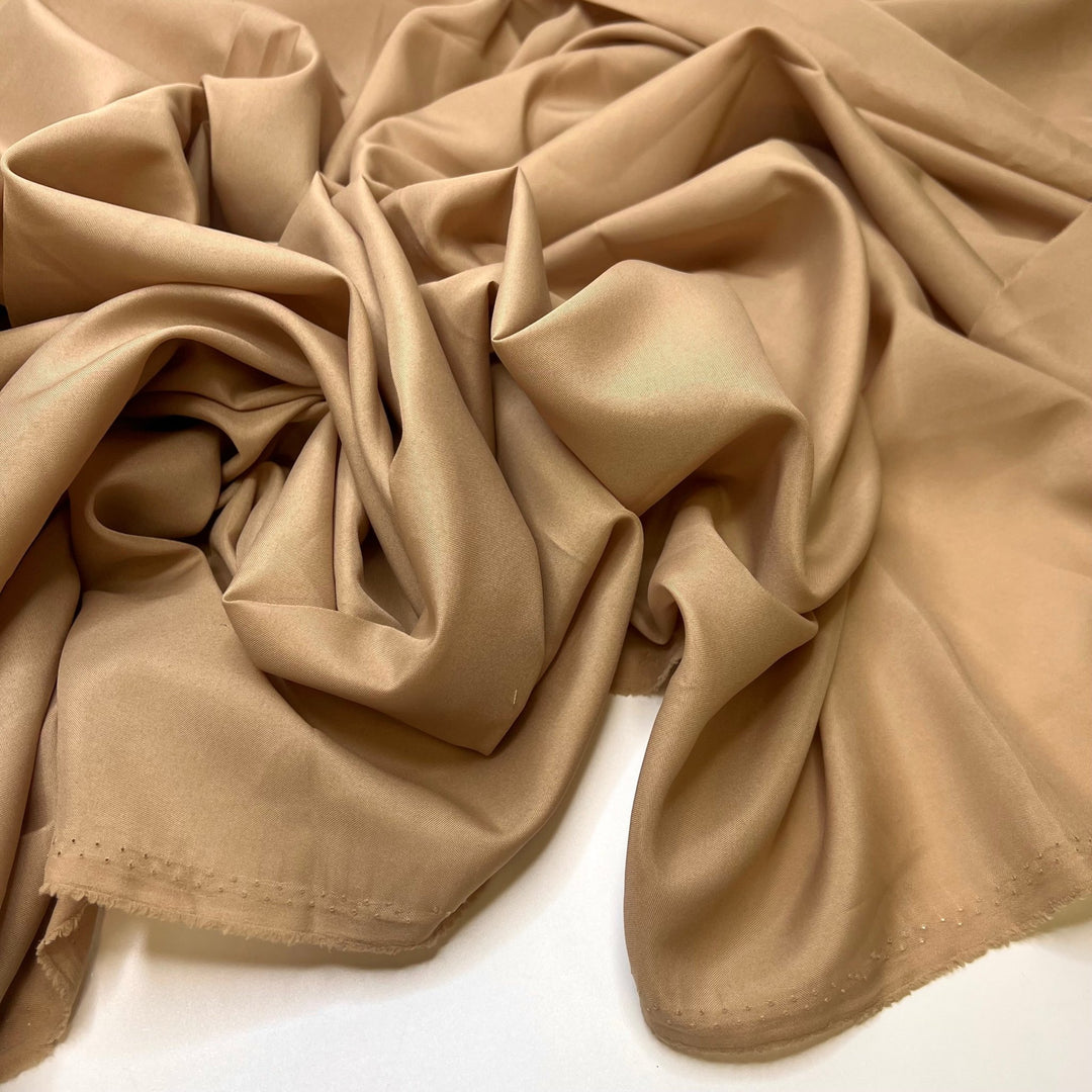 Painting Skin Tones - Polyester Blend Woven - Light Beige - 2.7M Bundle - True Deadstock fabric Fabric by private - Sustainable Textile | FABCYCLE