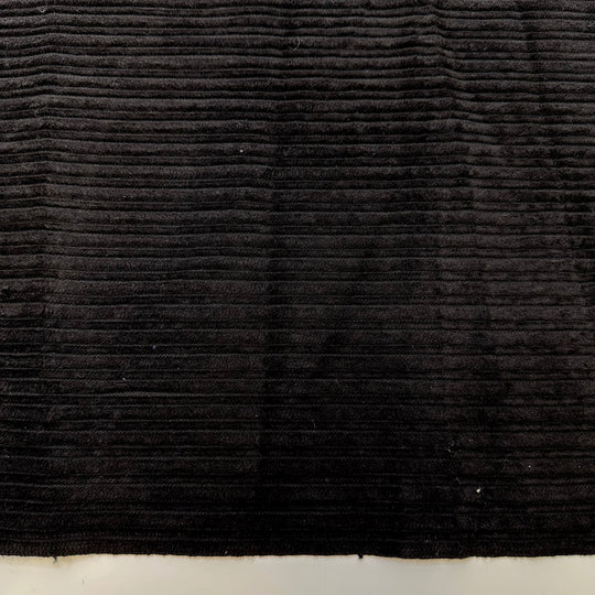 Panther Power - Corduroy Cotton/Wool Woven - Black - 1.5M Bundle - True Deadstock fabric Fabric by private - Sustainable Textile | FABCYCLE