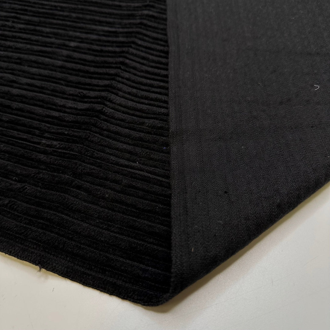 Panther Power - Corduroy Cotton/Wool Woven - Black - 1.5M Bundle - True Deadstock fabric Fabric by private - Sustainable Textile | FABCYCLE
