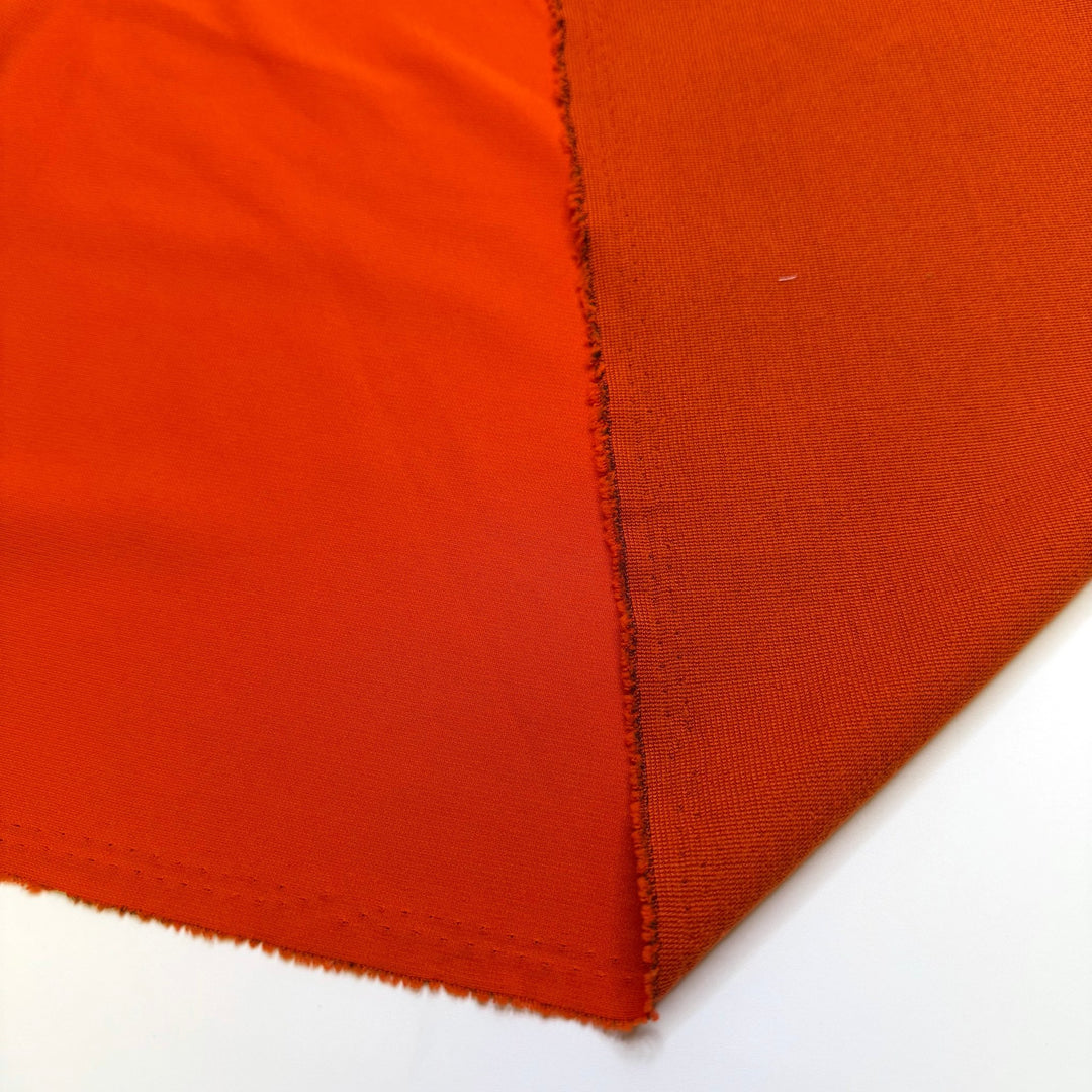 Paris Cleaned The Seine River - Polyester Blend Knit - Orange - 1M Bundle - True Deadstock fabric Fabric by private - Sustainable Textile | FABCYCLE
