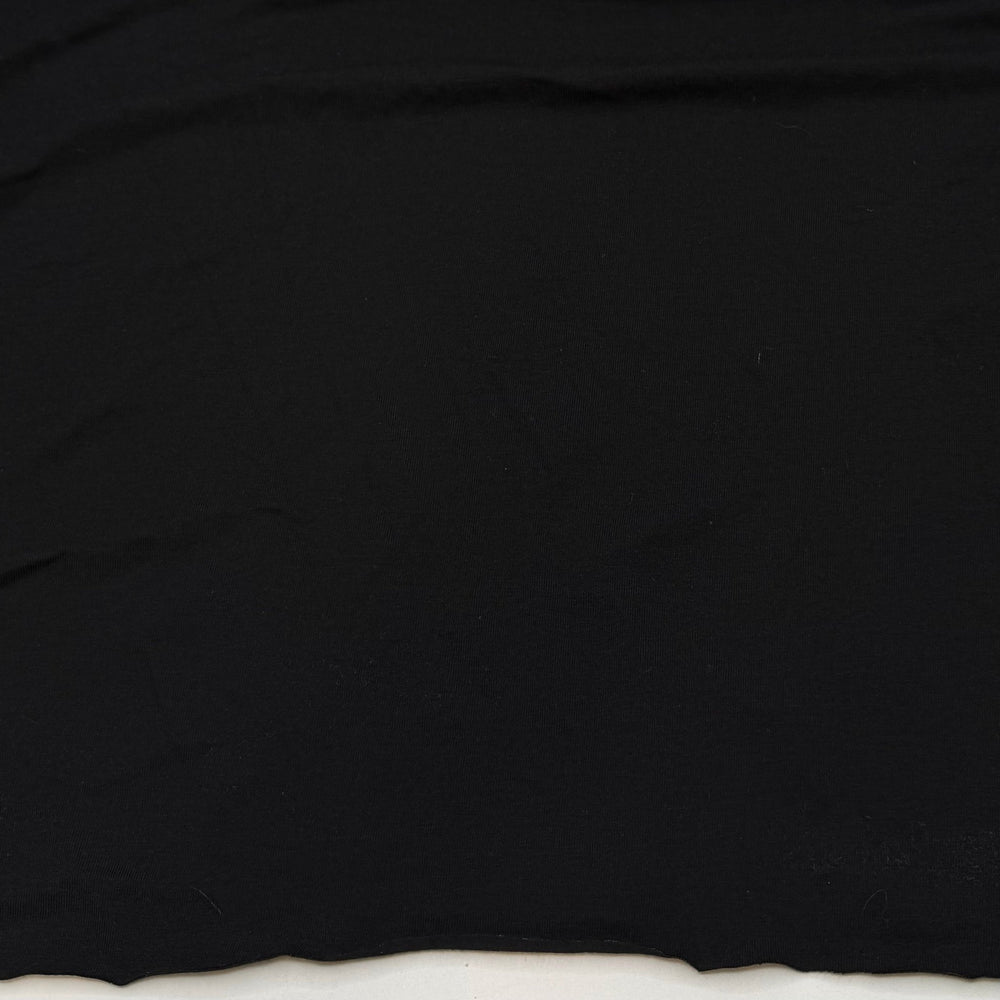 Party At The Food Forest - Jersey Cotton/Rayon Knit - Black - 2.3M Bundle - True Deadstock fabric Fabric by private - Sustainable Textile | FABCYCLE