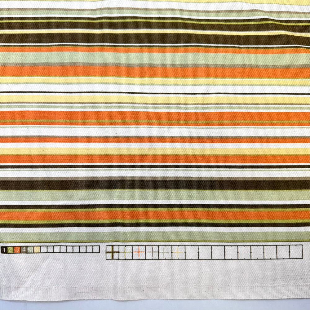Party Like It's 1999 - Cotton Woven - Orange/Green Stripes - Bundles - True Deadstock fabric Fabric by private - Sustainable Textile | FABCYCLE