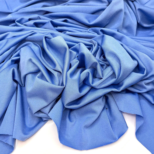 Party On, Rain Or Shine - Interlock Polyester Blend Knit - Light Blue - 1.6M Bundle - True Deadstock fabric Fabric by private - Sustainable Textile | FABCYCLE