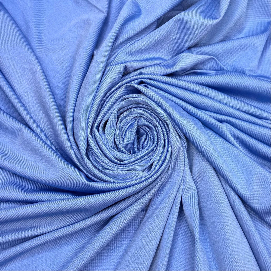 Party On, Rain Or Shine - Interlock Polyester Blend Knit - Light Blue - 1.6M Bundle - True Deadstock fabric Fabric by private - Sustainable Textile | FABCYCLE