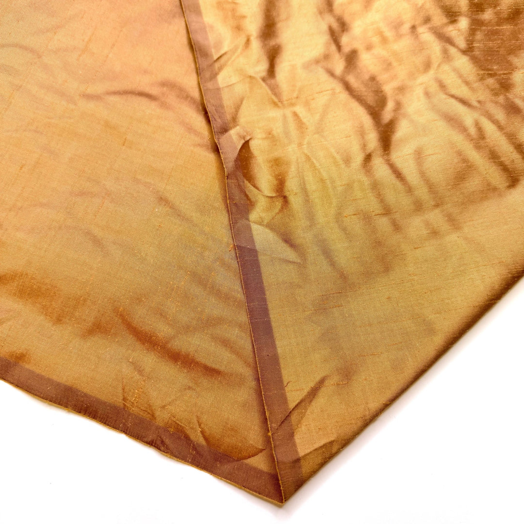 Party Planning Perfection - Slub Silk Woven - Dark Gold - Bundles - True Deadstock fabric Fabric by private - Sustainable Textile | FABCYCLE
