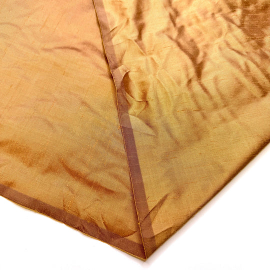 Party Planning Perfection - Slub Silk Woven - Dark Gold - Bundles - True Deadstock fabric Fabric by private - Sustainable Textile | FABCYCLE