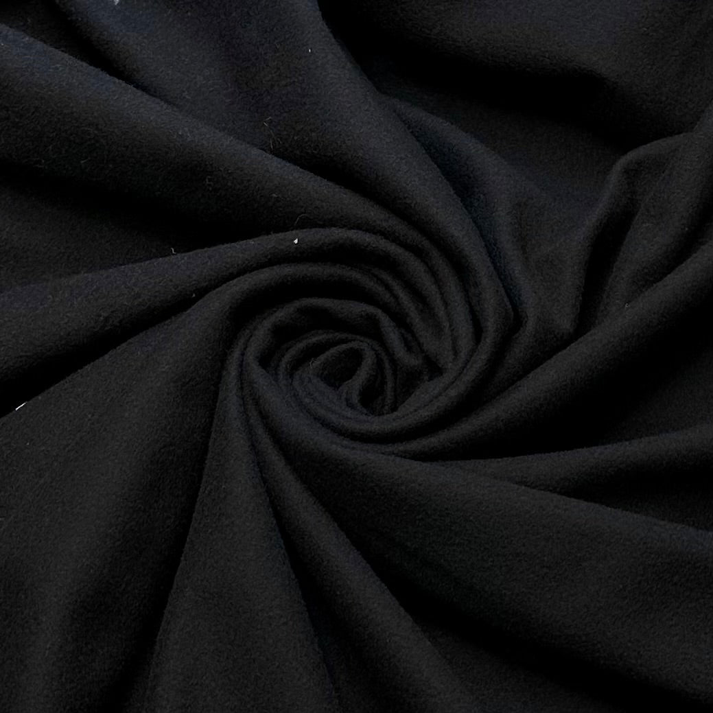 Partying Past Midnight - Jersey Fleece Polyester Blend Knit - Black - 2.8M Bundle - True Deadstock fabric Fabric by private - Sustainable Textile | FABCYCLE