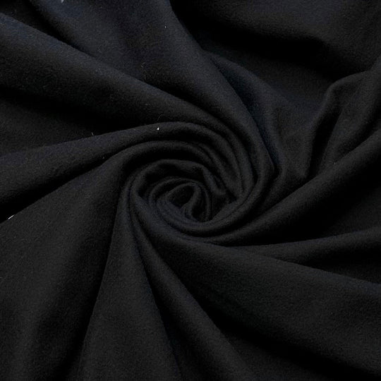 Partying Past Midnight - Jersey Fleece Polyester Blend Knit - Black - 2.8M Bundle - True Deadstock fabric Fabric by private - Sustainable Textile | FABCYCLE
