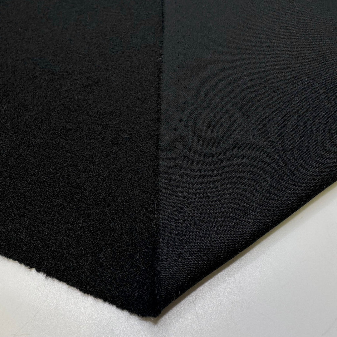 Partying Past Midnight - Jersey Fleece Polyester Blend Knit - Black - 2.8M Bundle - True Deadstock fabric Fabric by private - Sustainable Textile | FABCYCLE