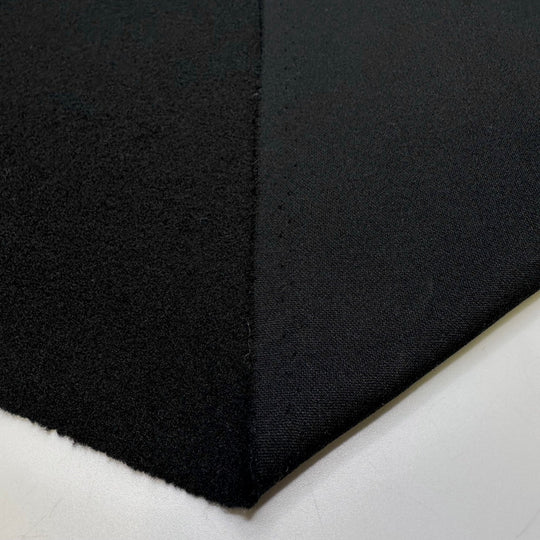 Partying Past Midnight - Jersey Fleece Polyester Blend Knit - Black - 2.8M Bundle - True Deadstock fabric Fabric by private - Sustainable Textile | FABCYCLE