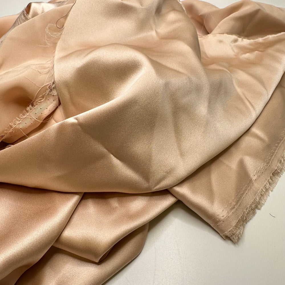 Pas De Deux - Off Cuts Satin Silk Woven - Ballet Pink - 0.5 Lb Bag - True Deadstock fabric Fabric by private - Sustainable Textile | FABCYCLE