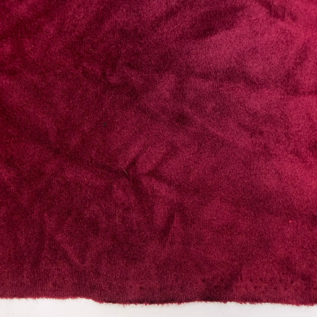Passion On The Dance Floor - Knitted Velour Polyester Blend Knit - Dark Red - 1.2M Bundle - True Deadstock fabric Fabric by private - Sustainable Textile | FABCYCLE