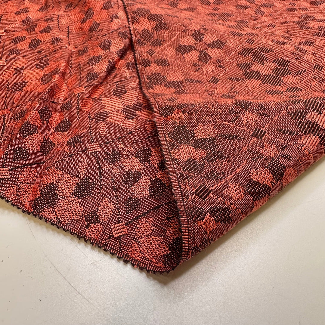 Patchwork Couture - Wool Blend Woven - Red Geometric - 3.5M Bundle - True Deadstock fabric Fabric by private - Sustainable Textile | FABCYCLE