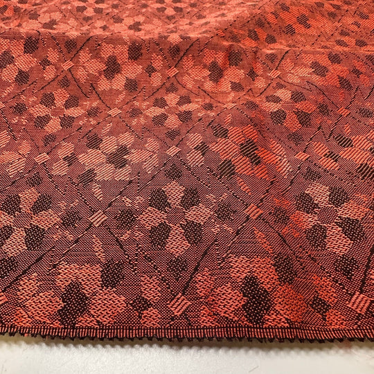 Patchwork Couture - Wool Blend Woven - Red Geometric - 3.5M Bundle - True Deadstock fabric Fabric by private - Sustainable Textile | FABCYCLE