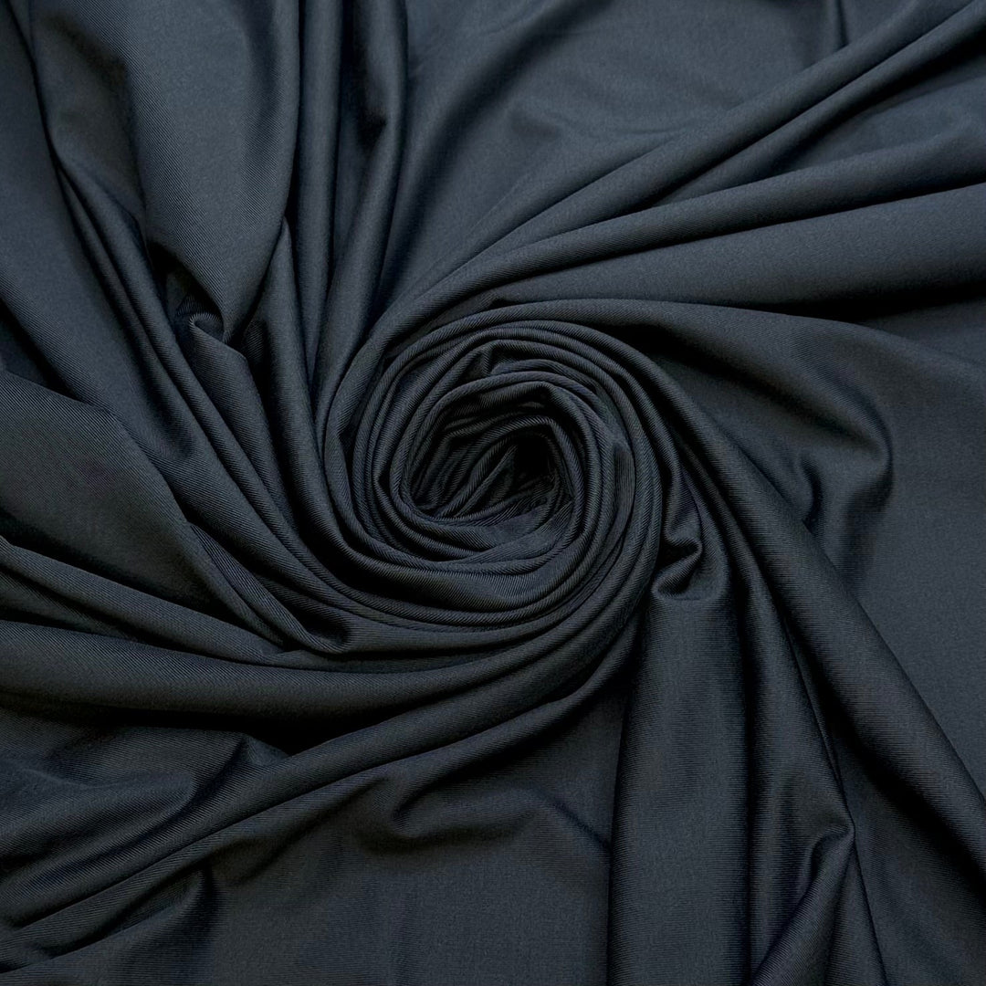 Peace And Quiet - Chitosante Poly/Spandex Knit - Dark Grey - Bundles - True Deadstock fabric Fabric by private - Sustainable Textile | FABCYCLE