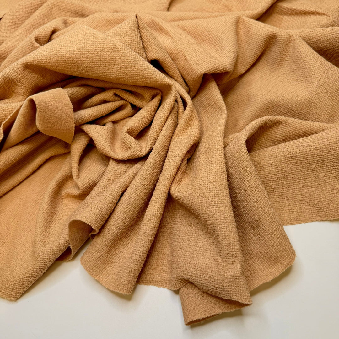 Peanut Butter Cookie Dough - Polyester Blend Knit - Beige - 1.3M Bundle - True Deadstock fabric Fabric by private - Sustainable Textile | FABCYCLE