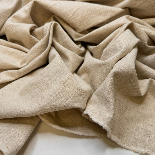 Peasant Core - Cotton Blend Woven - Beige - 2.35M Bundle - True Deadstock fabric Fabric by private - Sustainable Textile | FABCYCLE