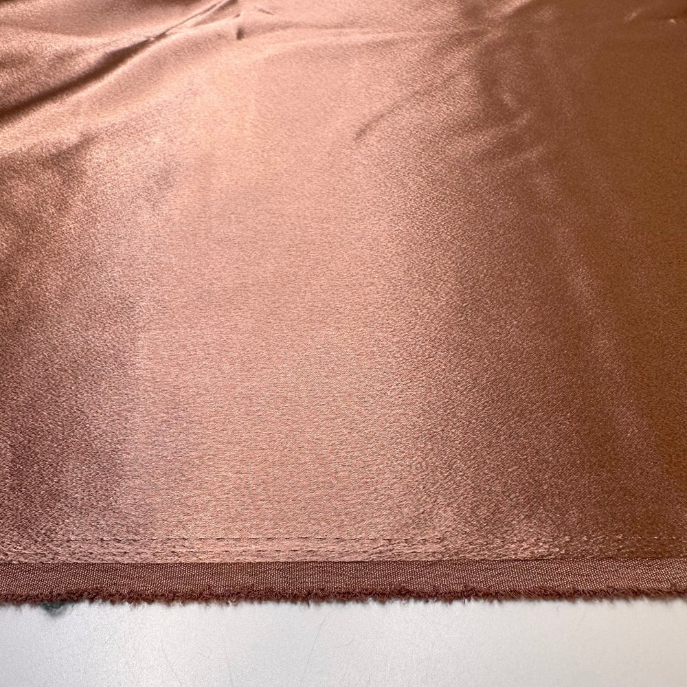Penny Collection - Satin Polyester Blend Woven - Light Brown - Bundles - True Deadstock fabric Fabric by private - Sustainable Textile | FABCYCLE