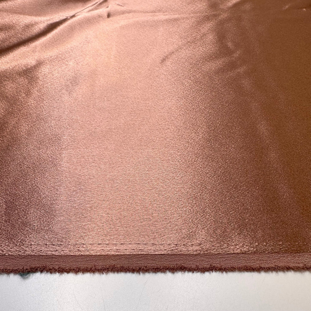 Penny Collection - Satin Polyester Blend Woven - Light Brown - Bundles - True Deadstock fabric Fabric by private - Sustainable Textile | FABCYCLE