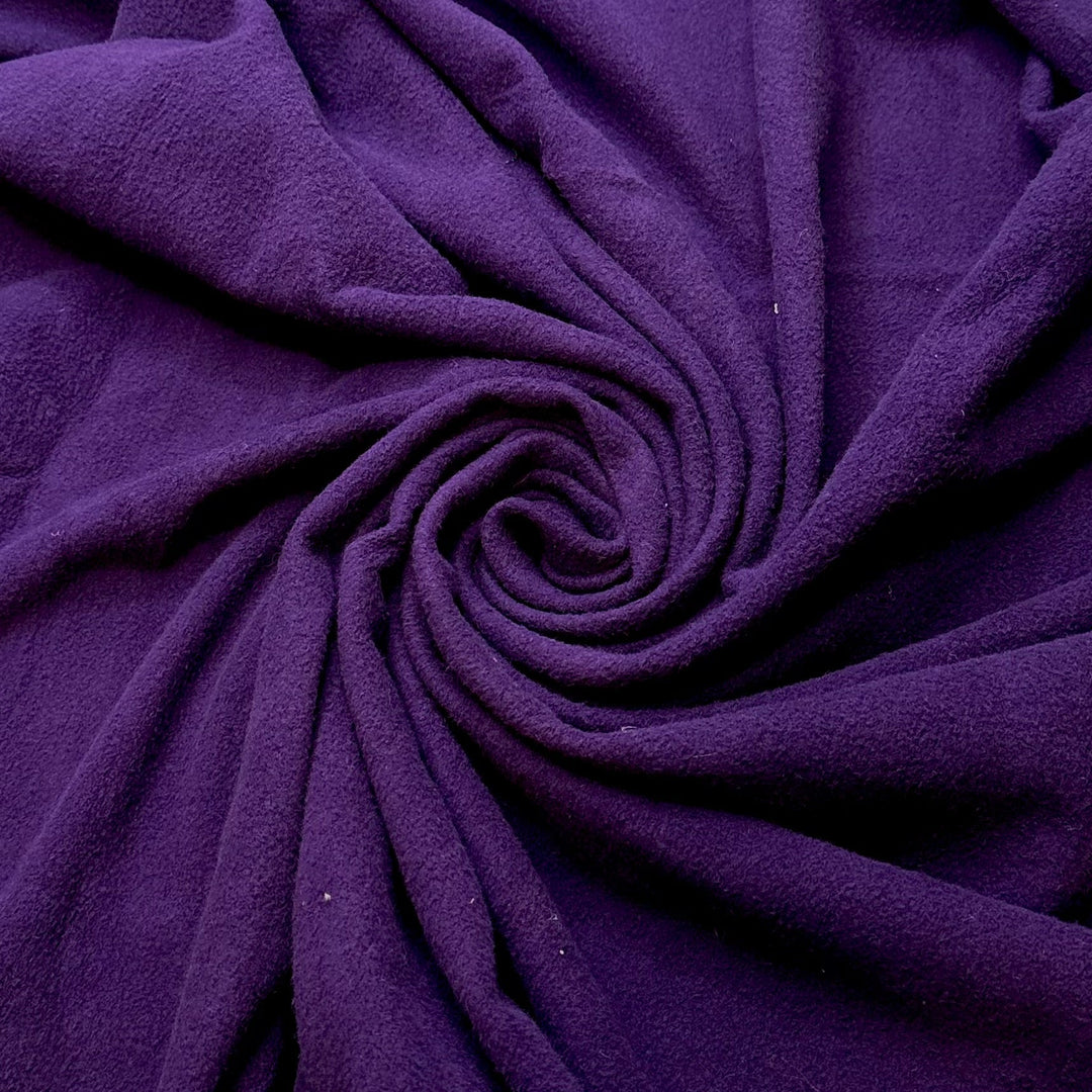 People Eater - Jersey Fleece Cotton Blend Knit - Purple - Bundles - True Deadstock fabric Fabric by private - Sustainable Textile | FABCYCLE