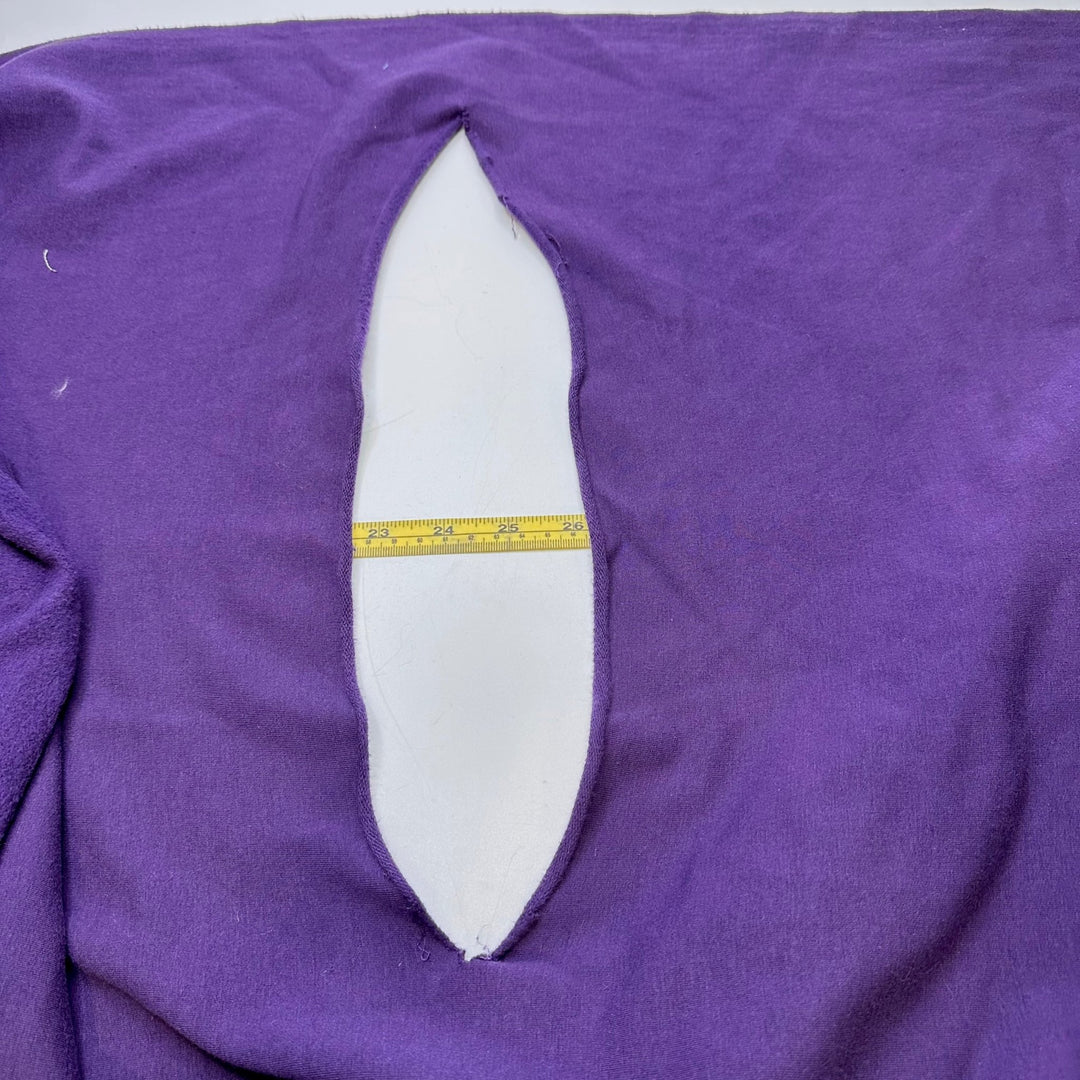 People Eater - Jersey Fleece Cotton Blend Knit - Purple - Bundles - True Deadstock fabric Fabric by private - Sustainable Textile | FABCYCLE