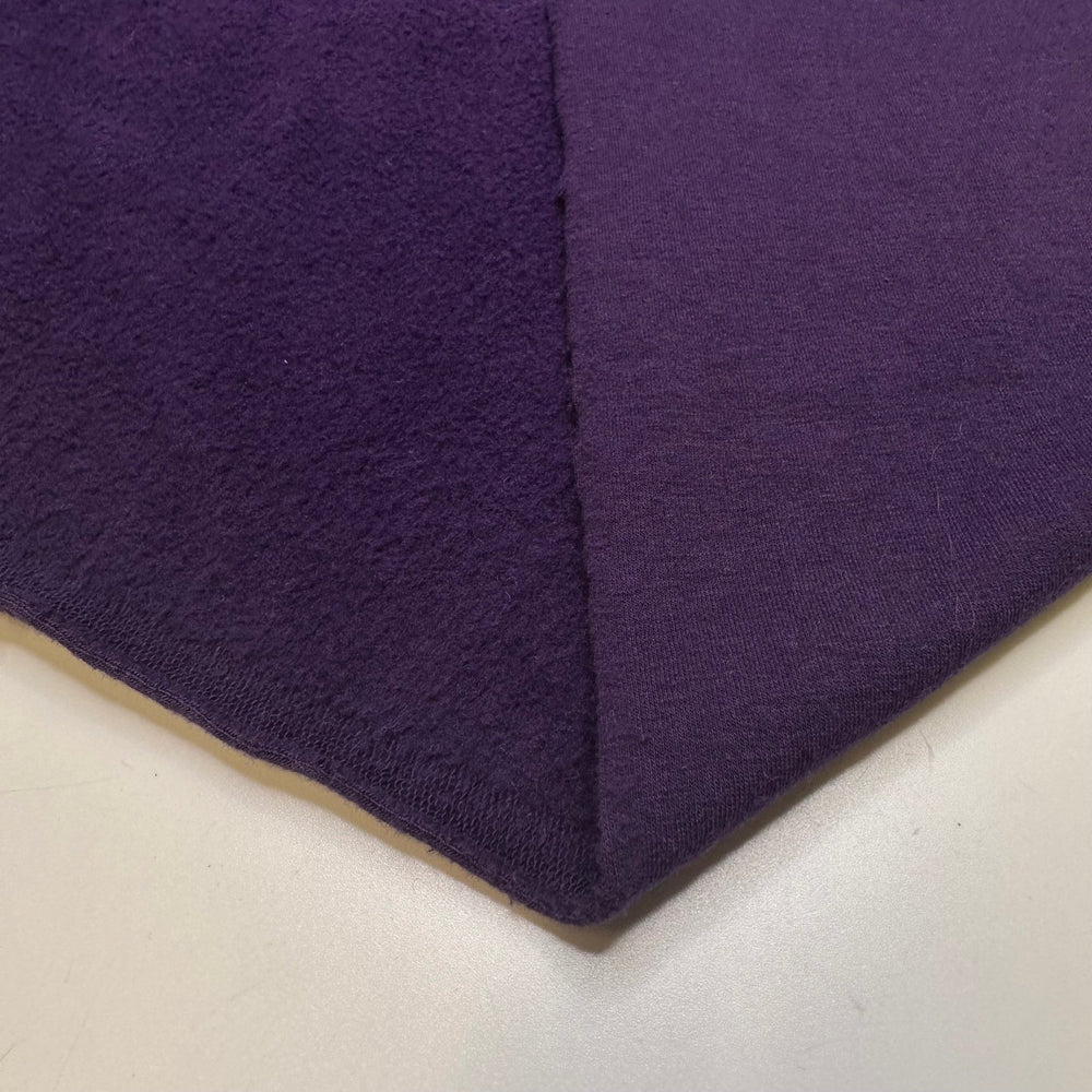 People Eater - Jersey Fleece Cotton Blend Knit - Purple - Bundles - True Deadstock fabric Fabric by private - Sustainable Textile | FABCYCLE