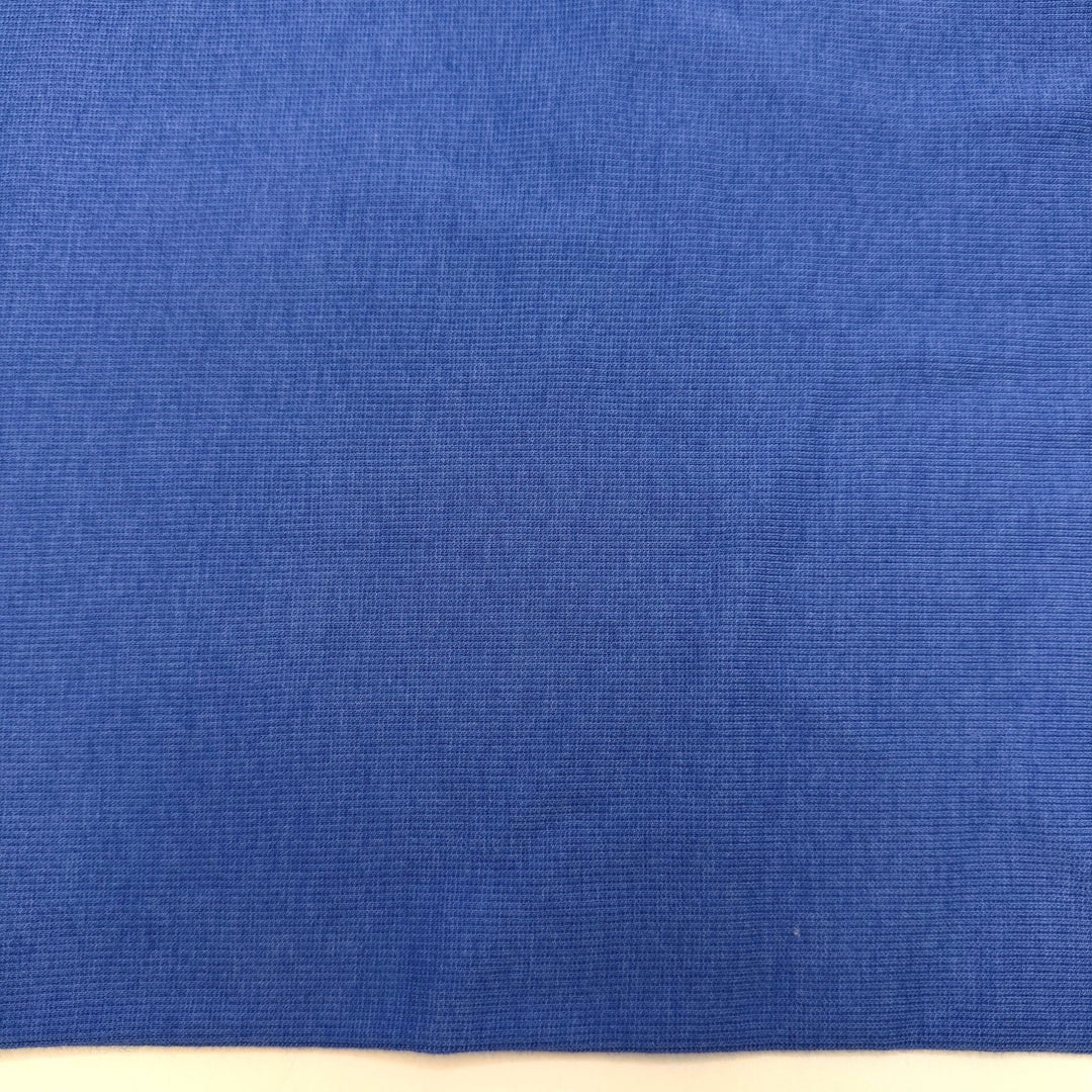 Perfect Hiking Weather - Tubular Rib Knit Poly/Rayon Knit - Blue - 1.9M Bundle - True Deadstock fabric Fabric by private - Sustainable Textile | FABCYCLE