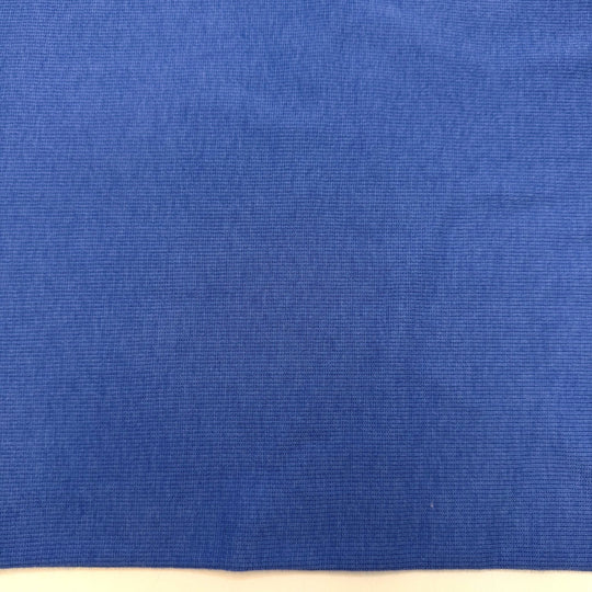 Perfect Hiking Weather - Tubular Rib Knit Poly/Rayon Knit - Blue - 1.9M Bundle - True Deadstock fabric Fabric by private - Sustainable Textile | FABCYCLE