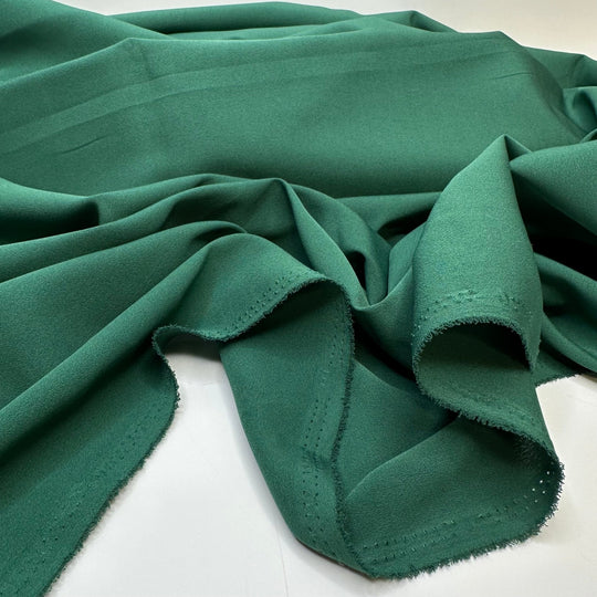 Perfect Holiday Gift - Chiffon Poly Woven - Green - 2.15M Bundle - True Deadstock fabric Fabric by private - Sustainable Textile | FABCYCLE