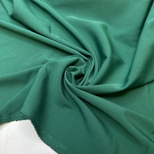 Perfect Holiday Gift - Chiffon Poly Woven - Green - 2.15M Bundle - True Deadstock fabric Fabric by private - Sustainable Textile | FABCYCLE